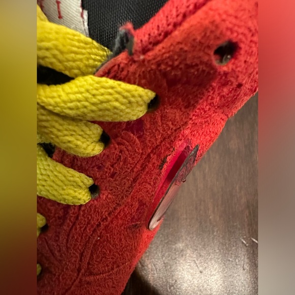 Nike Air Force I Low “Miami Heat” Red Paisley 488298-617 - Men’s Size 10 - Picture 15 of 16